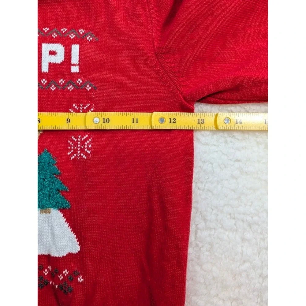 OshKosh B'gosh Kids Red Gingerbread Oh Snap Holiday Christmas Sweater 4T